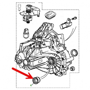 Seal, Output Shaft/Axle, For Manual Transmission  C2S13885